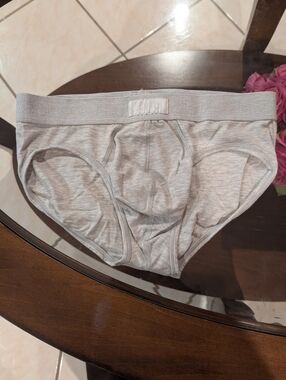SKIMS Men's Briefs in Heather Gray